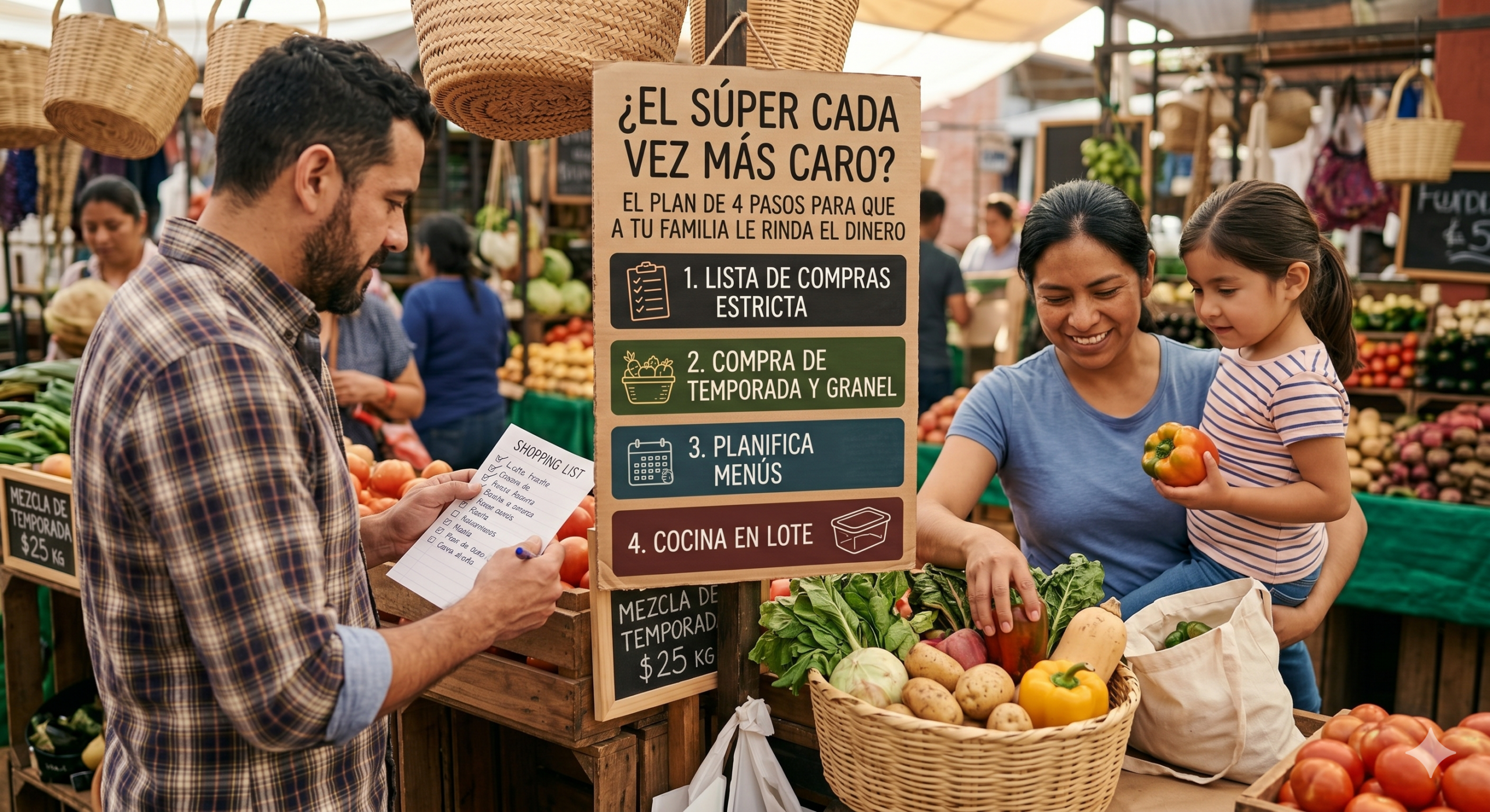 ¿El súper cada vez más caro? El plan de 4 pasos para que a tu familia le rinda el dinero